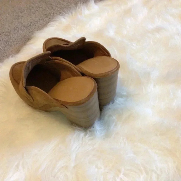 Splendid Sandal Size 10 Medium Platform Clogs Suede Leather Upper - Picture 3 of 6